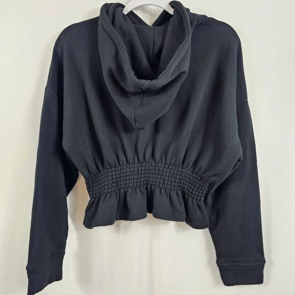 ba&sh Daris Cropped Hoodie in Black - Size 1 - Picture 9 of 12